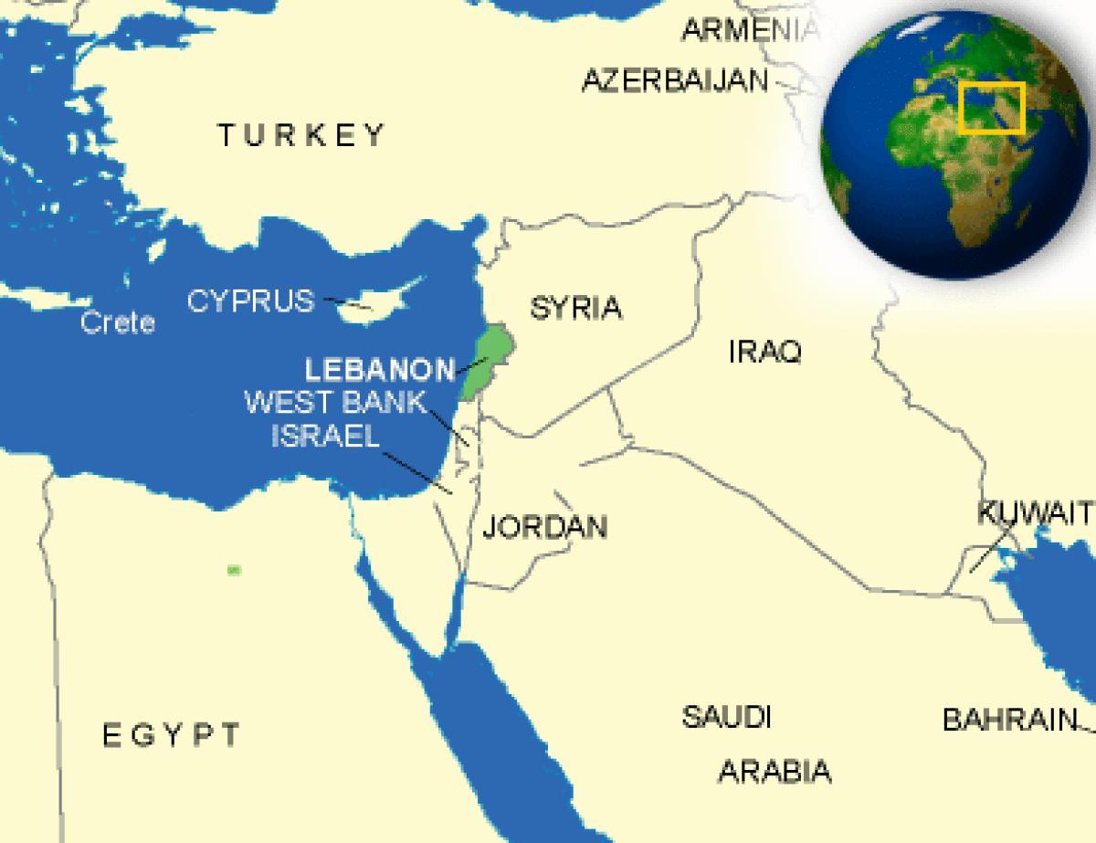 Libani në hartë