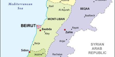 Harta e Libanit politike